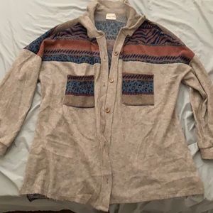 Soft 3/4 Sleeve Cardigan Top